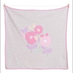 Kate Spade Floral Intarsia Baby Blanket (NIB)
